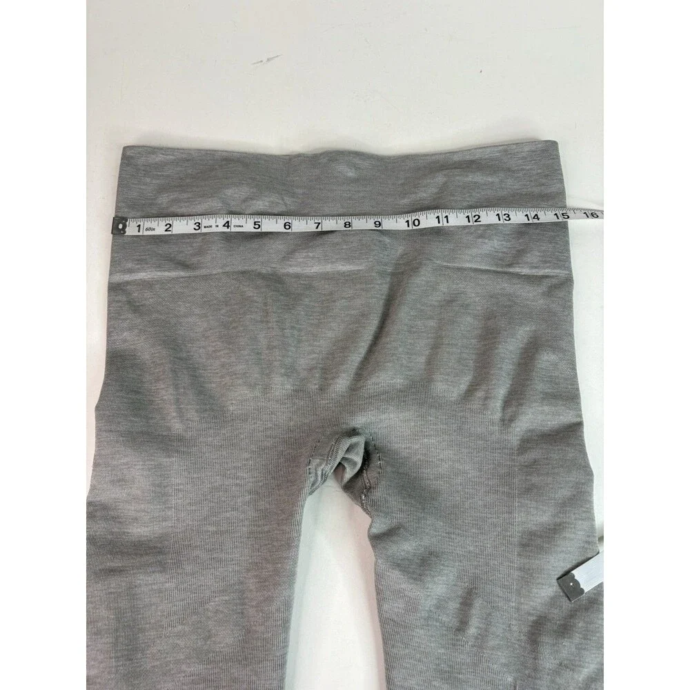 Blanqi Maternity Leggings, Medium, Grey, Stretch Leggings, Striped Legs - Picture 5 of 9